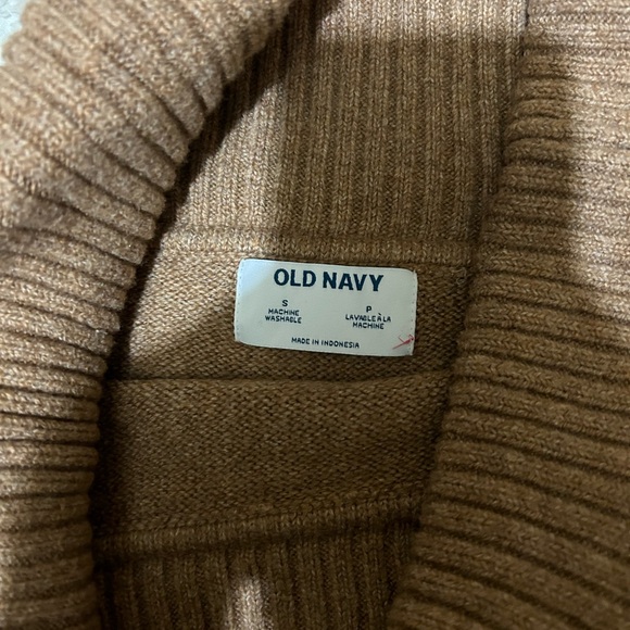 Old navy cowl neck tan size small - Picture 2 of 2